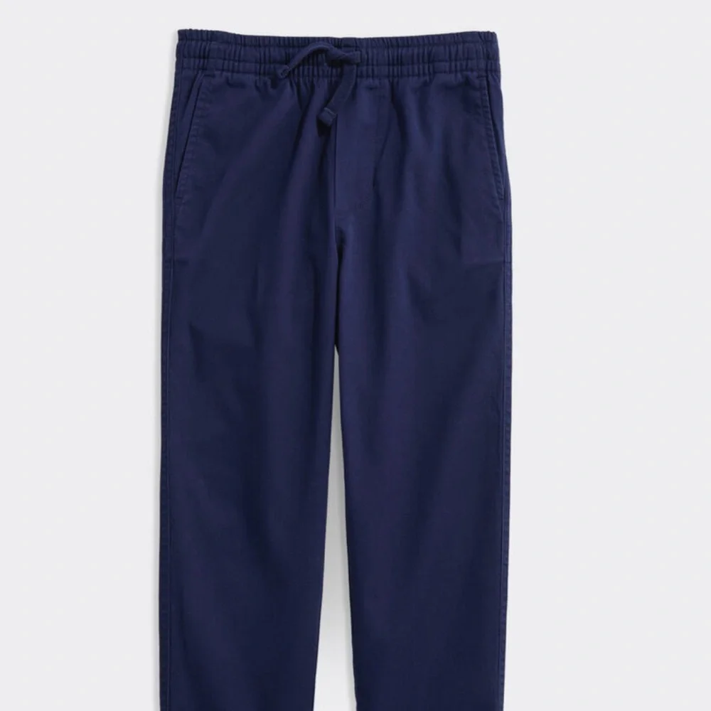 Vineyard Vines Boys Youth 12 Chino Pull On Pants Nautical Navy Cotton